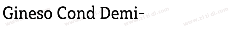 Gineso Cond Demi字体转换